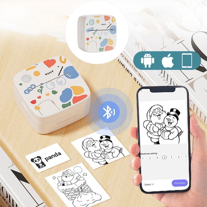 New Mini Wireless Bluetooth Label Printer