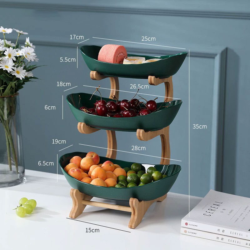 Creative Modern Three-Layer Fruit Plate