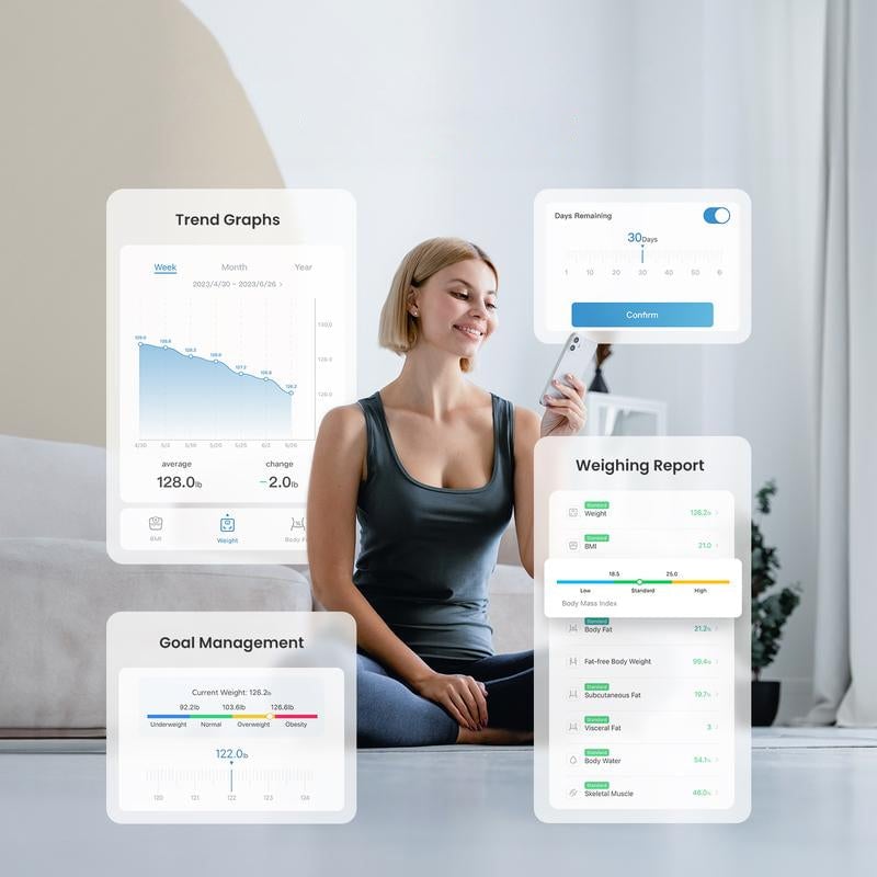 Smart Bluetooth Body Fat Scale
