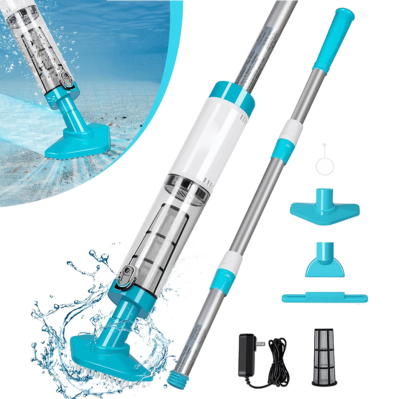 3-in-1 Cordless Rechargeable Powerful Motor Swimming Pool Vacuum Cleaner