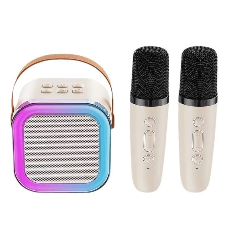 Mini Karaoke Machine with Wireless Microphones