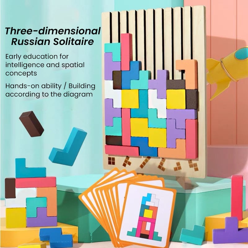 Wooden Stacking Puzzle Set