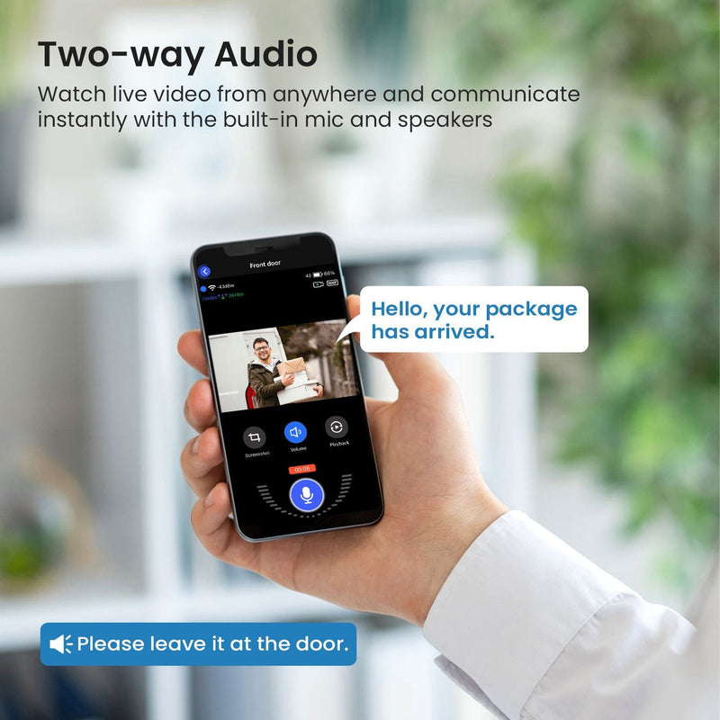 Wireless Smart Doorbell Camera – Outdoor Surveillance with HD Night Vision