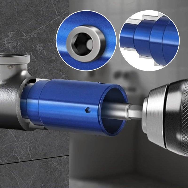 Universal Broken Tap Extractor for Faucet Angle Valves | High-Hardness Hex Shank Thread Remover (1/2", 3/4", 1")