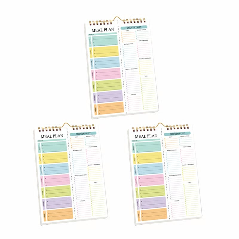 Weekly Meal Planner Notebook