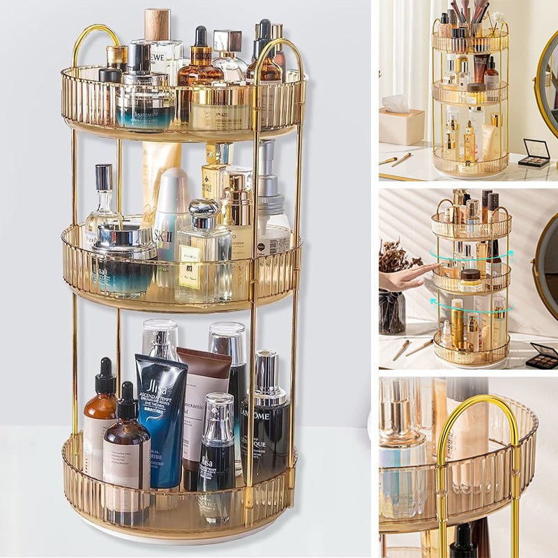 360° Rotating Makeup Organizer