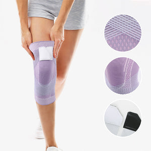 Knitted Sports Knee Pad - sky blue / S