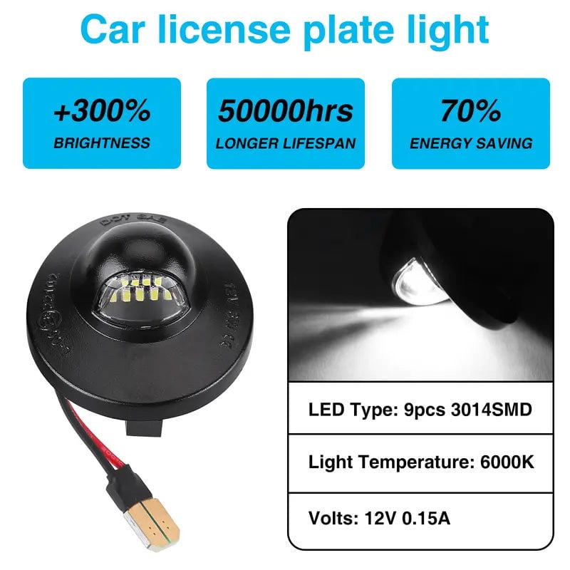 LED License Plate Light Assembly
