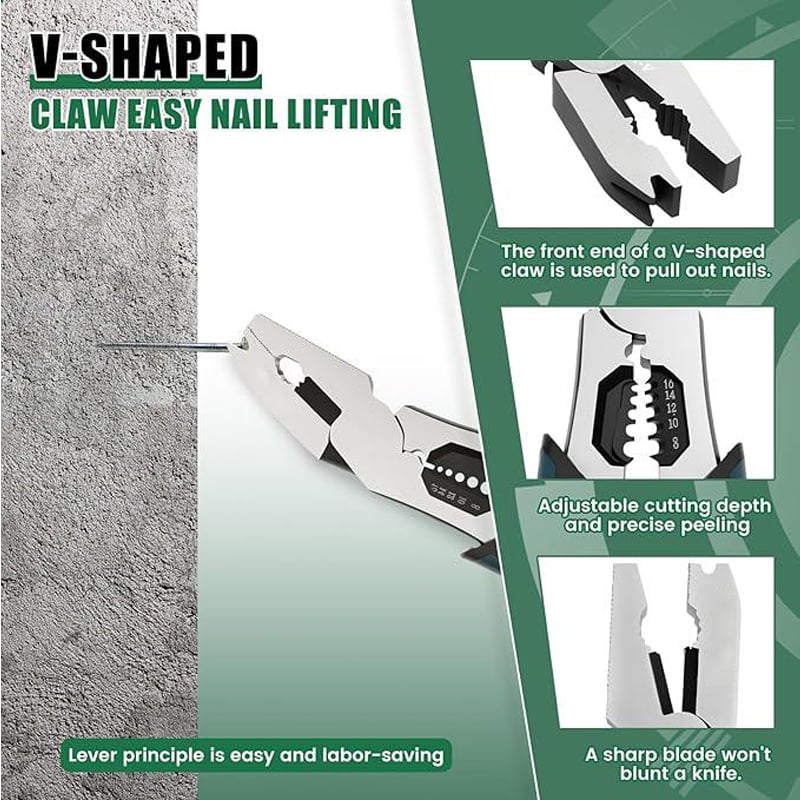 6-in-1 Multifunction Wire Stripping Pliers