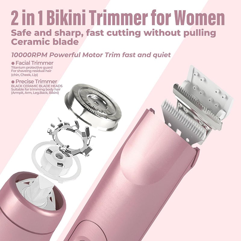2-in-1 Rechargeable Gentle Facial & Body Epilator