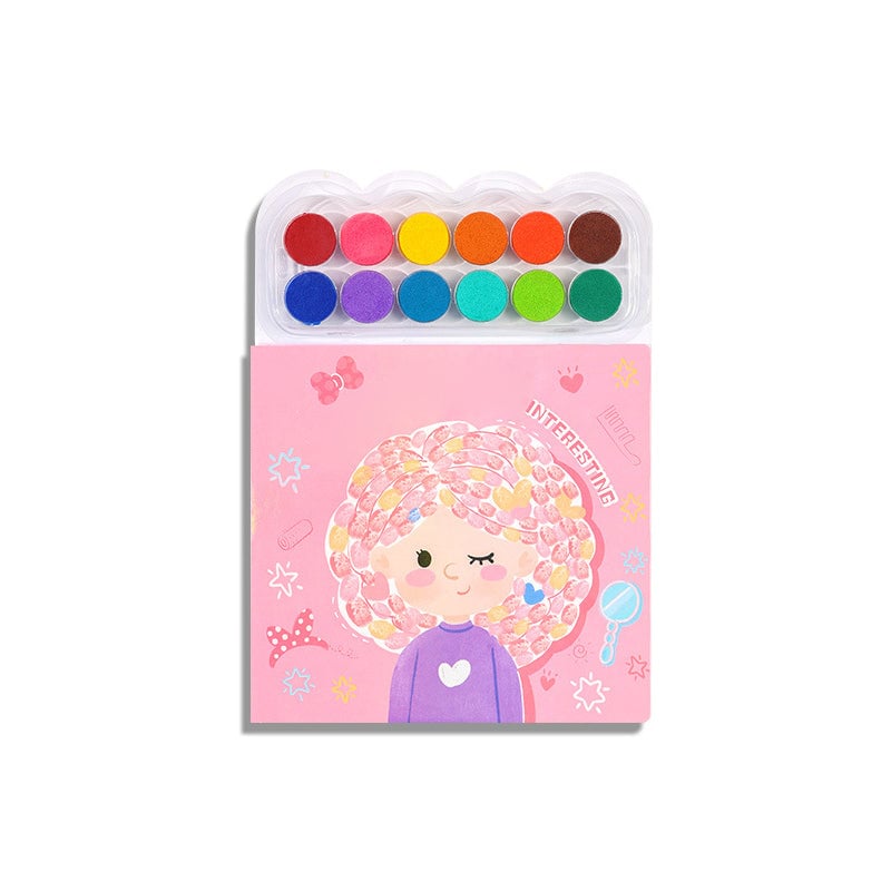 Fingerprint Painting Book with Themed Pages