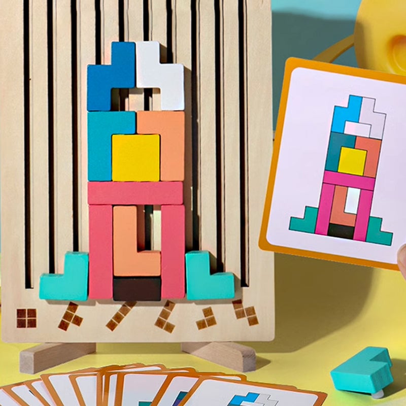 Wooden Stacking Puzzle Set
