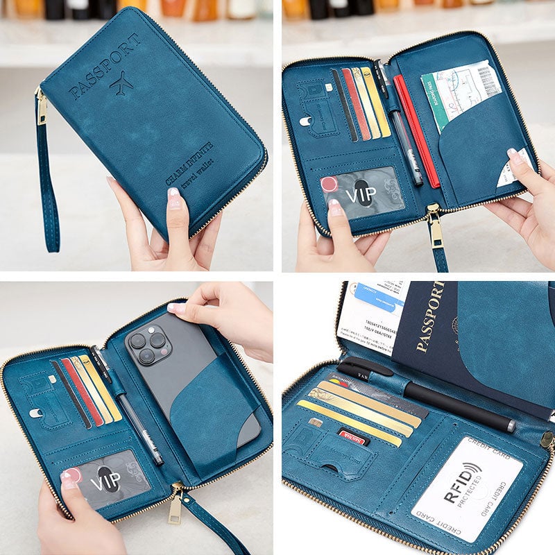 New Multi-Functional RFID Passport Wallet