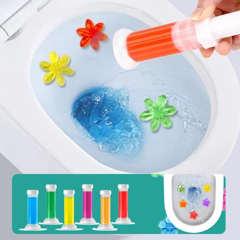 7 PCS Fragrant Flower Toilet Cleaning Gel