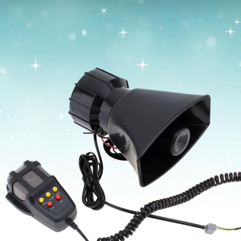 7 Tone Sound Mic PA Speaker Car Horn