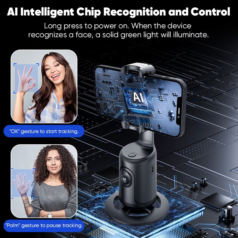 Ai-Powered Fully Automatic Tracking Phone Gimbal