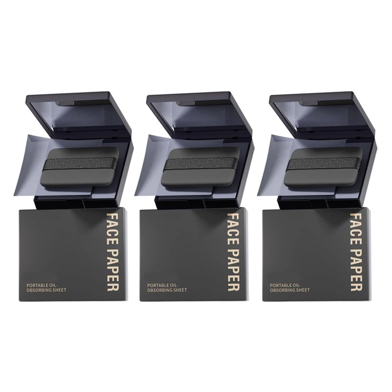 Oil Blotting Sheets for Face with Mirror & Puff