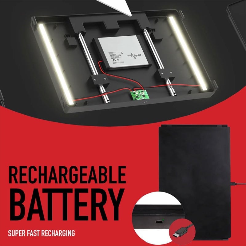 Expandable Tri-Fold Hanging Mirror