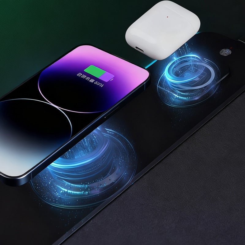 3-in-1 Extra Large Stain-Resistant Wireless Charging Mouse Pad