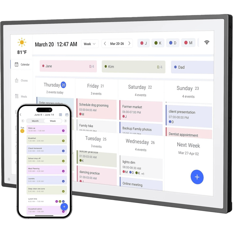 Smart WiFi Digital Family Calendar