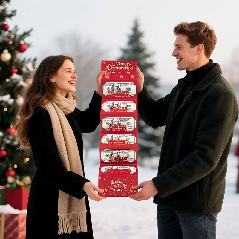 Sakerplus Foldable 6-Slot Christmas Red Envelope