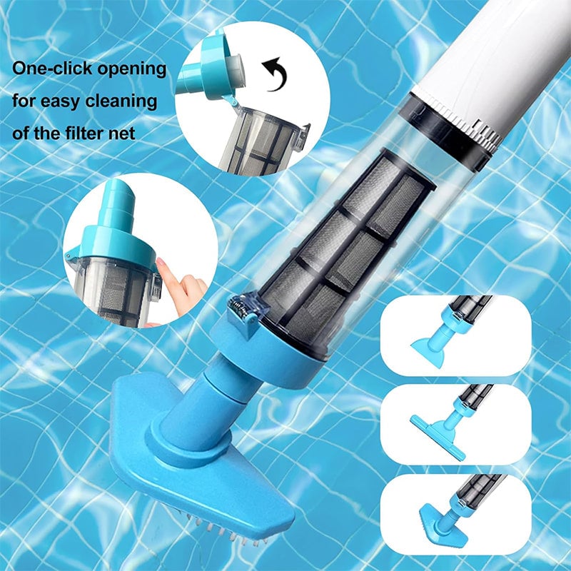 3-in-1 Cordless Rechargeable Powerful Motor Swimming Pool Vacuum Cleaner