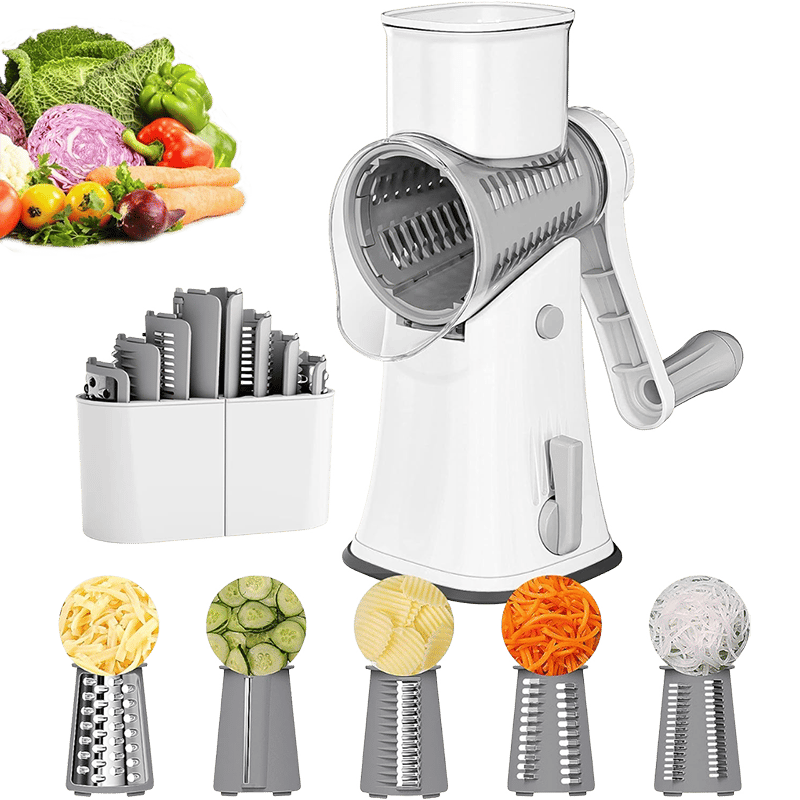 5 in 1 Rotary Cheese Grater Shredder