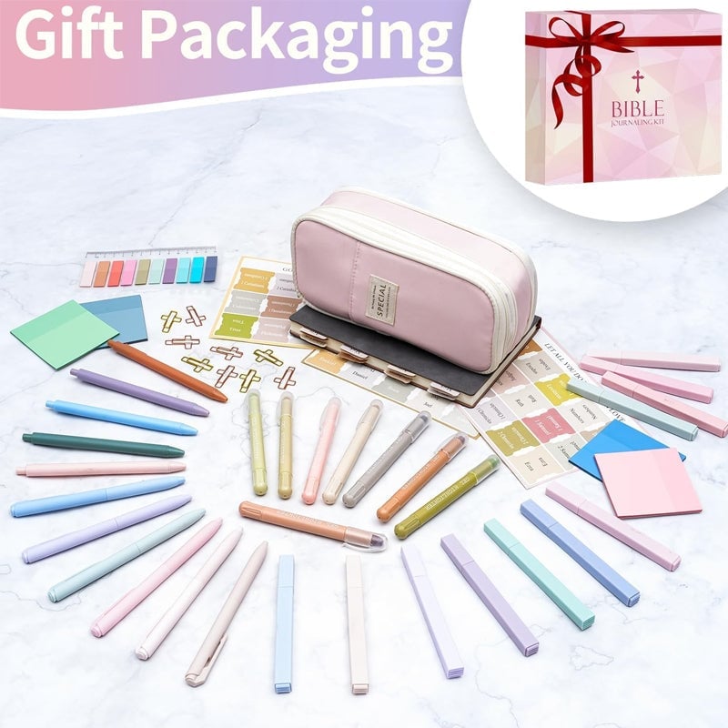 Floral Bible Tabs 66 Peel-and-Stick