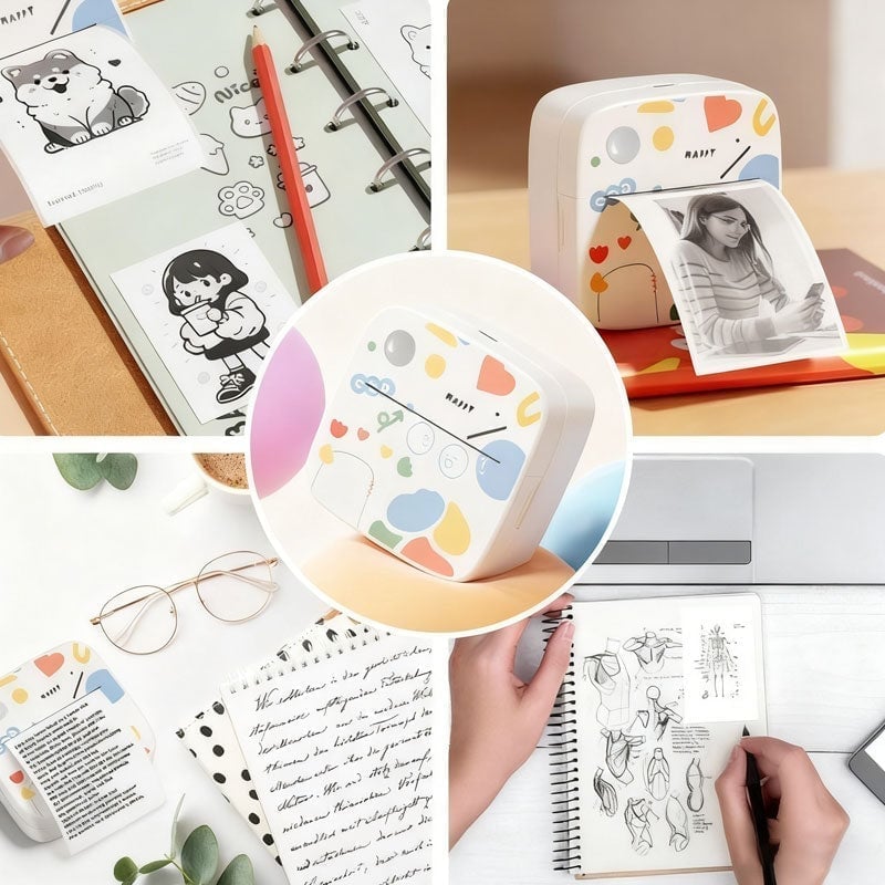 New Mini Wireless Bluetooth Label Printer