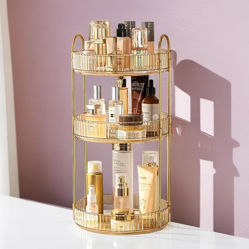 360° Rotating Makeup Organizer