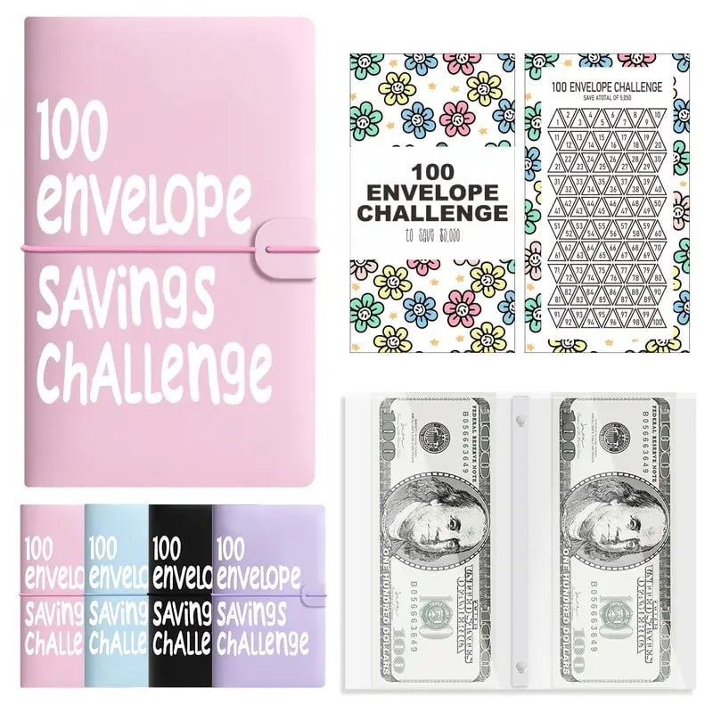 100 Days Money Saving Challenge Budget Storage Book