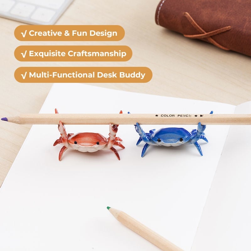 🦀 Crab Weightlifting Pen Holder