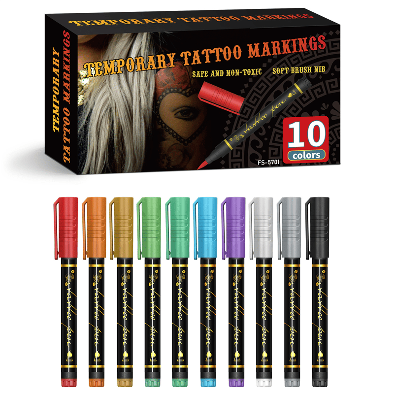 Temporary Tattoo Markers Set