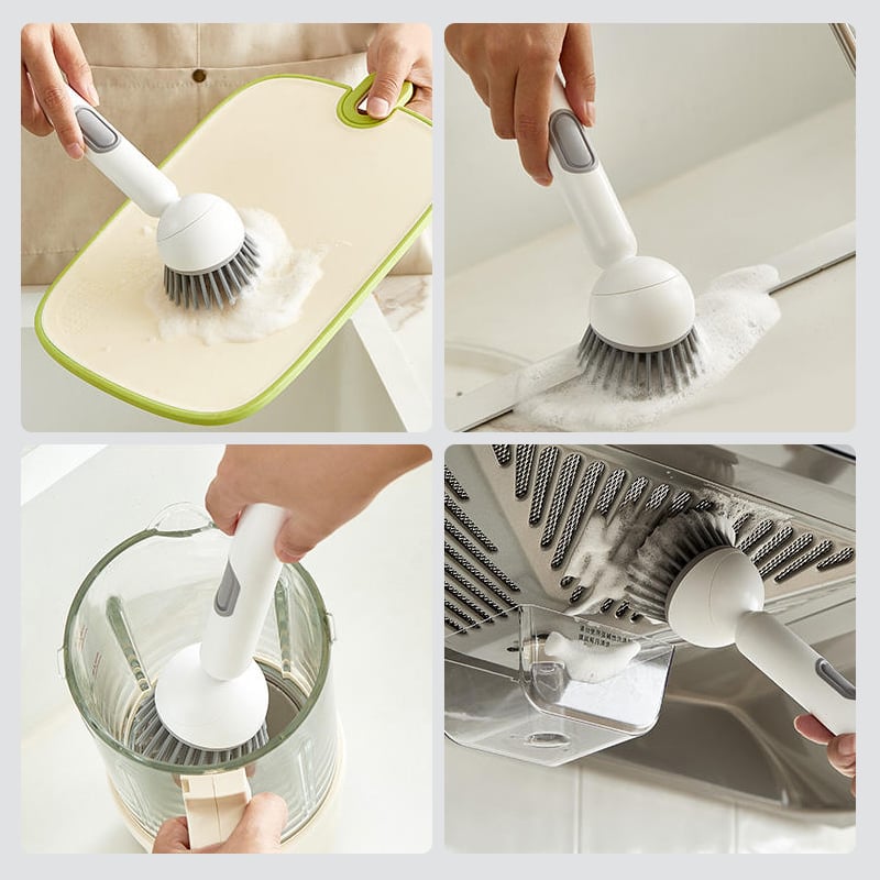 Multi-Functional Long-Handle Rotating Kitchen Brush