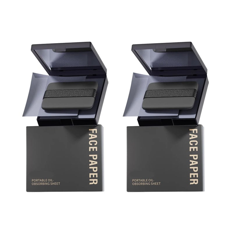 Oil Blotting Sheets for Face with Mirror & Puff