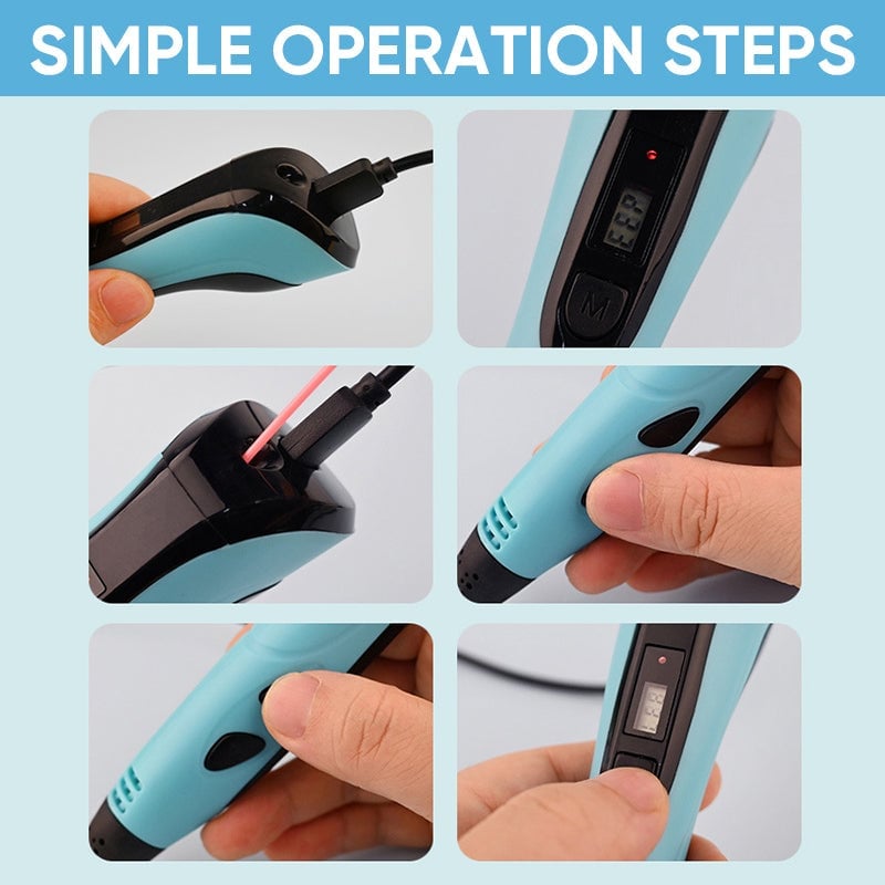 Children Educational DIY Creation 3D Drawing Printing Pen