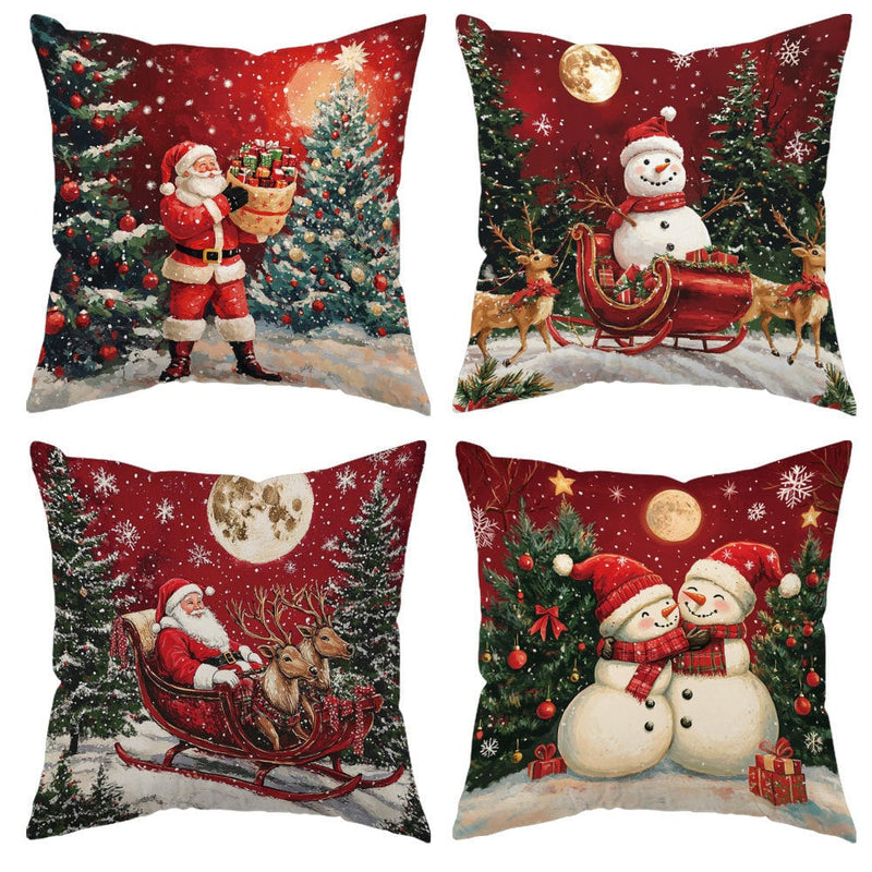 American Christmas Decorative Pillow Covers