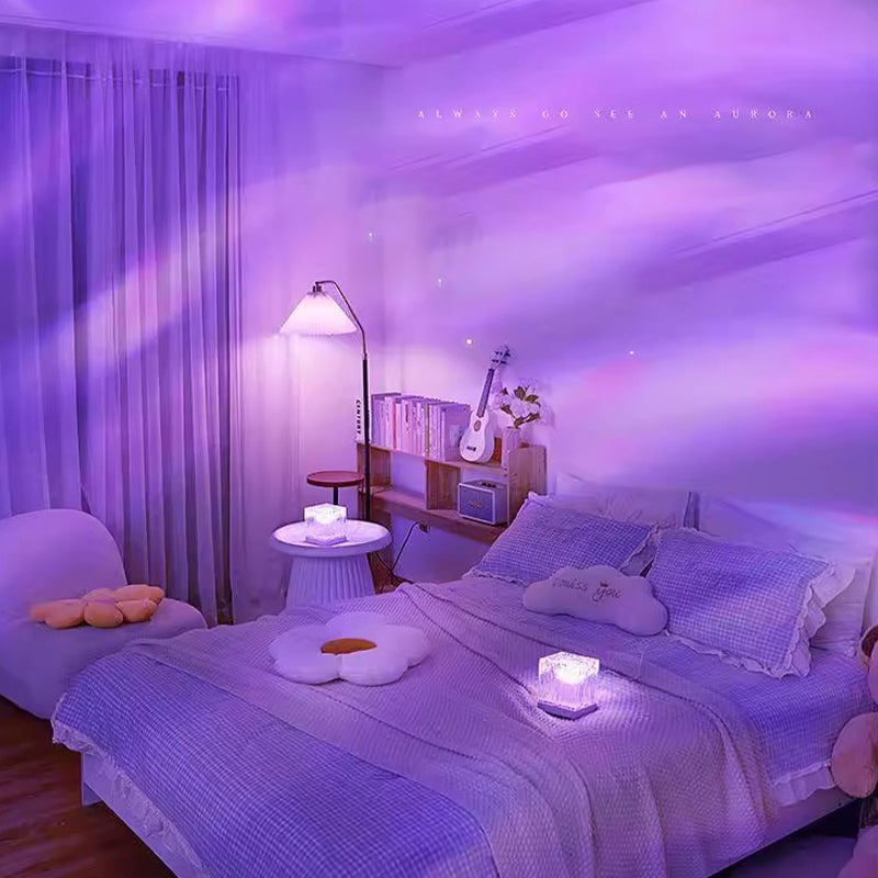 Flame Northern Lights Rotating Mood Light