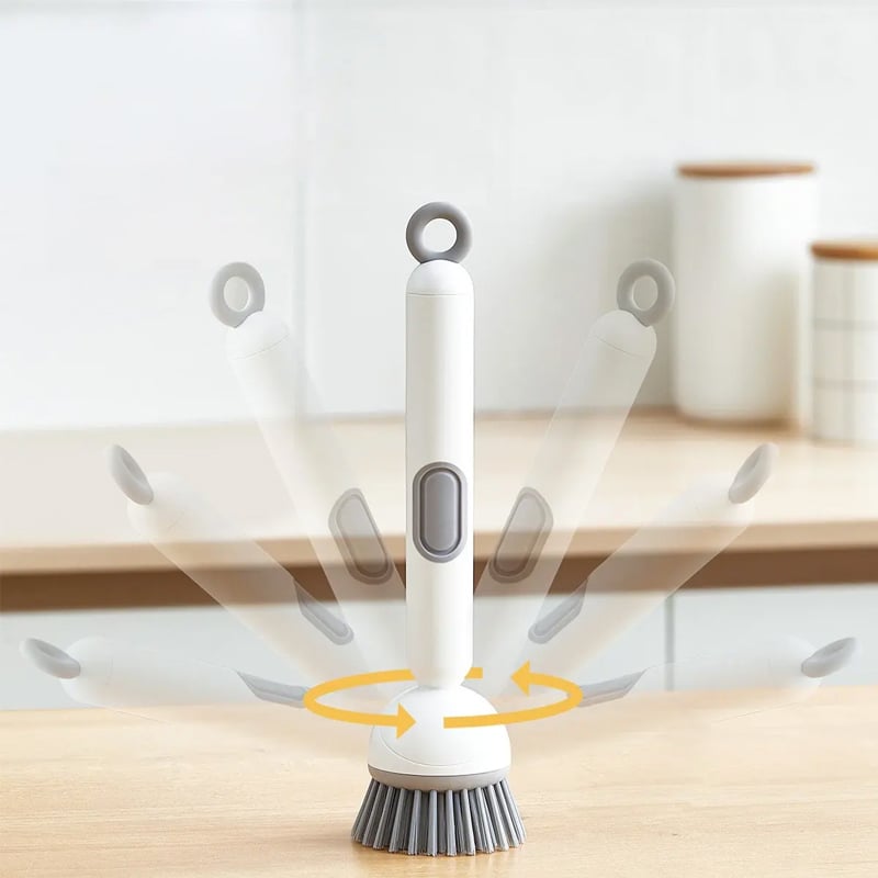 Multi-Functional Long-Handle Rotating Kitchen Brush