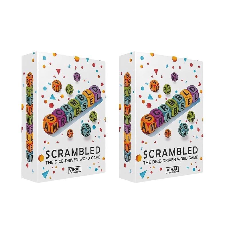 Scrambled Dice Word Game Set