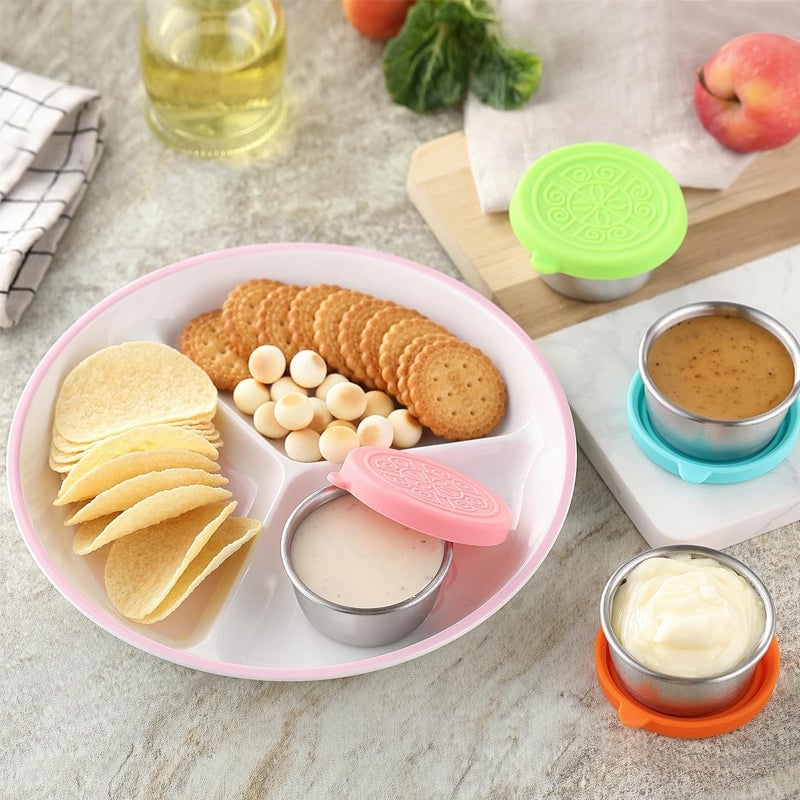 Stainless Steel Containers With Leakproof Silicone Lids