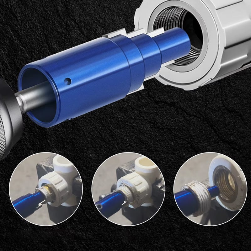 Universal Broken Tap Extractor for Faucet Angle Valves | High-Hardness Hex Shank Thread Remover (1/2", 3/4", 1")