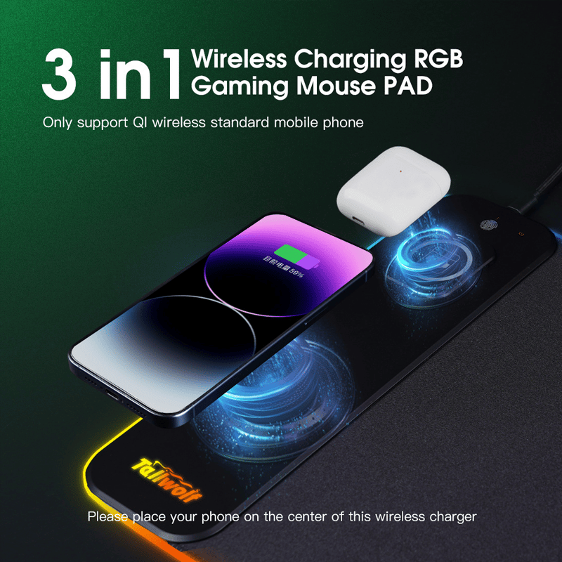 Wireless Charging Mouse Pad