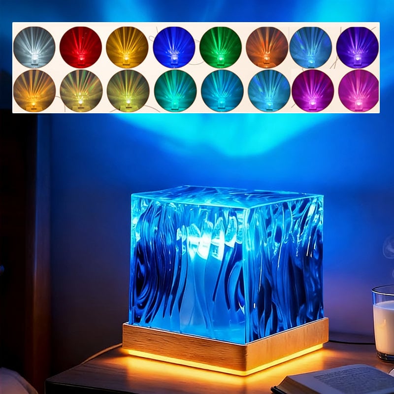 Flame Northern Lights Rotating Mood Light