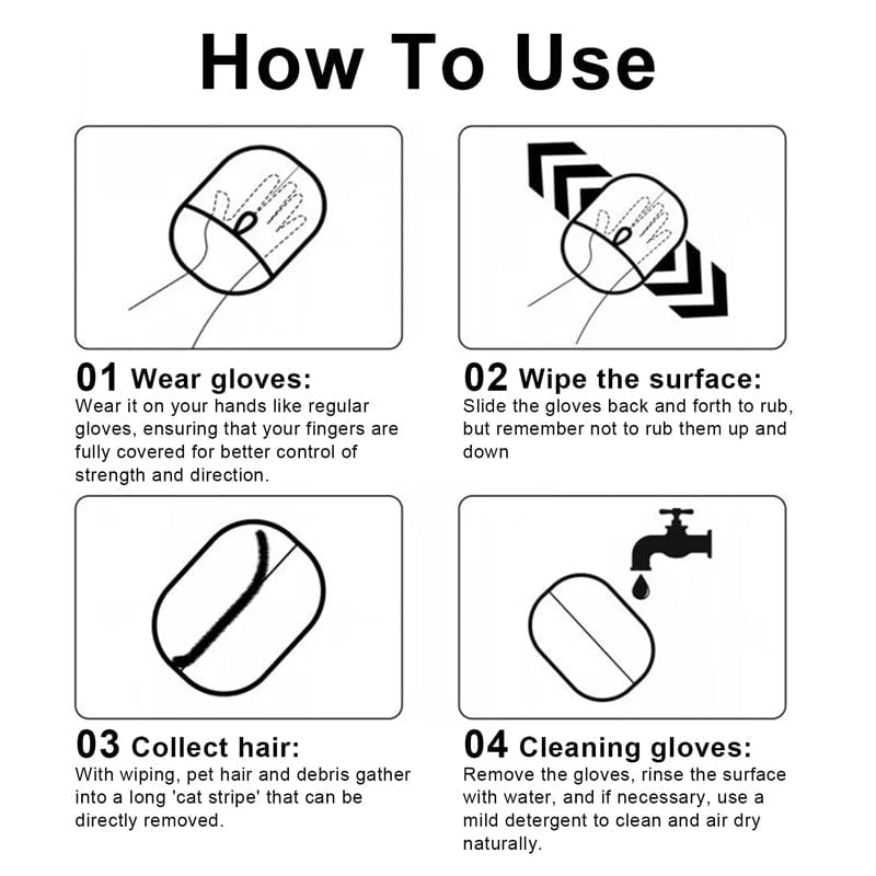 Sakerplus Pet Hair Removal Glove