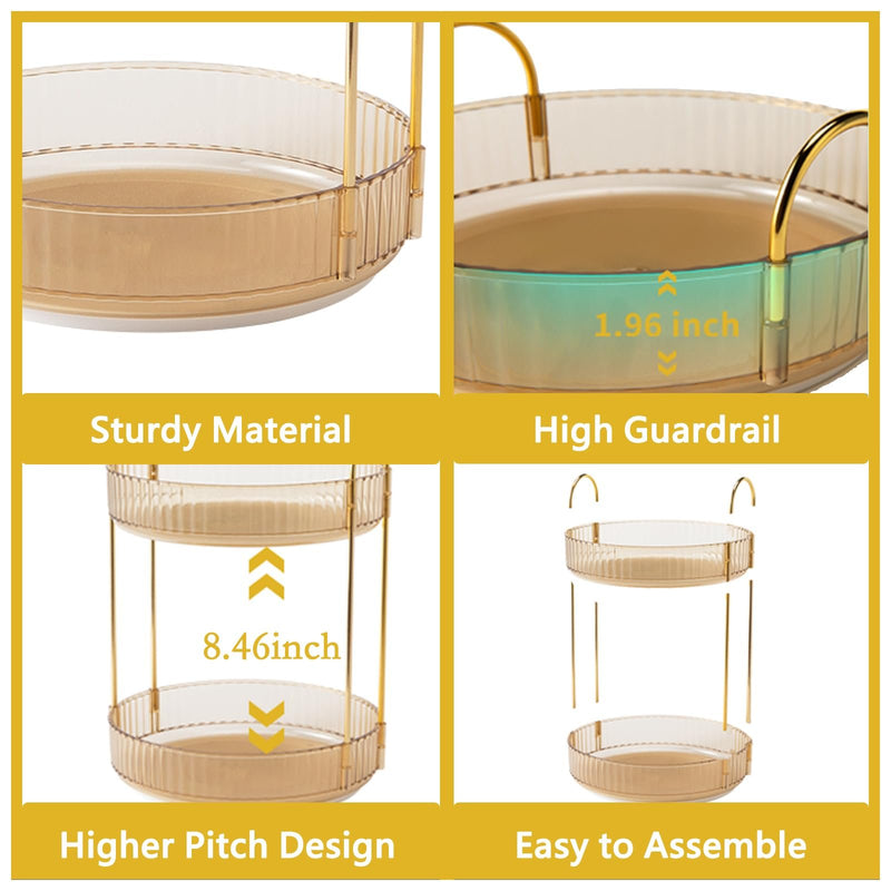 360° Rotating Makeup Organizer