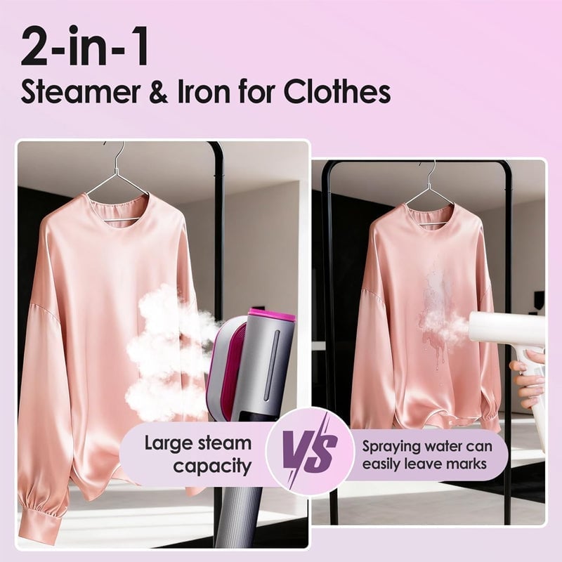 2-in-1 Clothes Steamer Iron