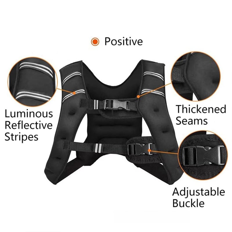 3KG(6.61 lb) Weighted Vest with Reflective Stripe