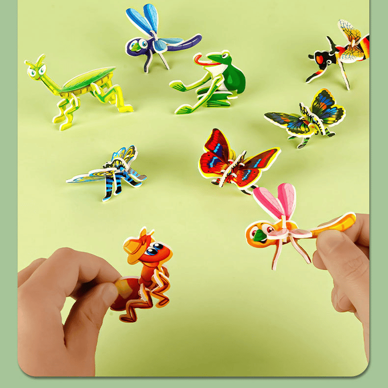 DIY 3D Creative Insect Paper Jigsaw Puzzle
