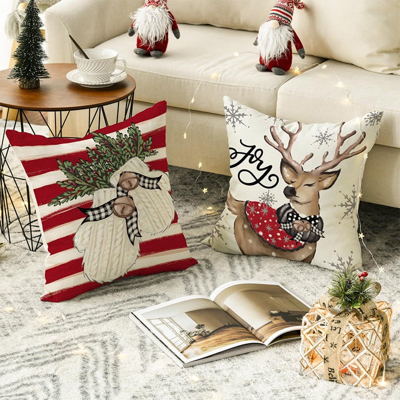 American Christmas Decorative Pillow Covers
